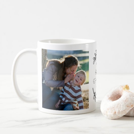 Best Great Oma jemals Floral Wreath Foto Kaffeetasse (Mit Donut)