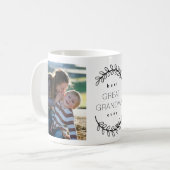 Best Great Oma jemals Floral Wreath Foto Kaffeetasse (Vorderseite Links)