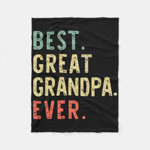 Best Great Opa Ever Funny Retro Vintag Fleecedecke