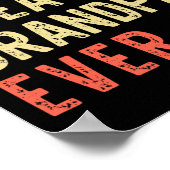 Best Great Opa Ever Funny Retro Vintag Poster (Ecke)