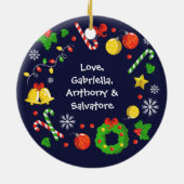 Best Great Opa Ever Weihnachten 2 Seite Keramik Ornament (Hinten)