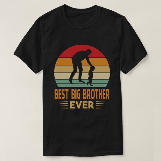 BEST GROSSER BRUDER je Vintager Vatertag T-Shirt (Design vorne)
