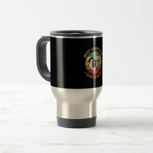 Best Guinea Pig Vater Ever Funny Guinea Pig Daddy Reisebecher (Vorderseite Links)