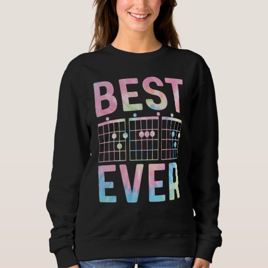 best guitar dad ever chords best dad guitar dad ti sweatshirt (Vorderseite)