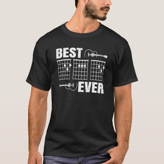 Best Guitar Dad Ever Chords Best Dad Guitar  Guita T-Shirt (Vorderseite)