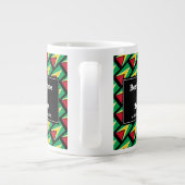 BEST GUYANESE VATER Guyana Flagge Personalisiertes Jumbo-Tasse (Rückseite)