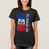 Best Haitian Grandma Ever Haiti Flag Mother's Day T-Shirt (Vorderseite)