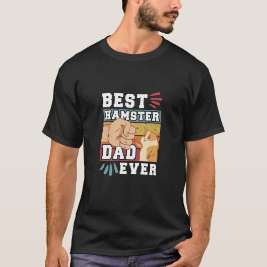 Best Hamster Dad 1 T-Shirt (Vorderseite)