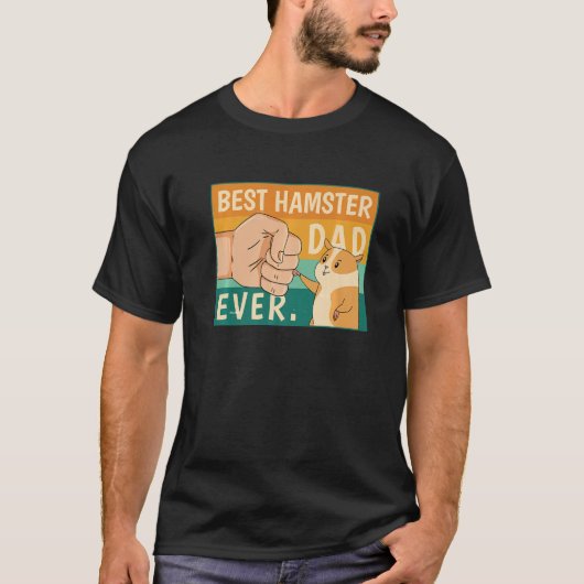 Best Hamster Dad Ever Shirt Hamster Dad Father Pre (Vorderseite)