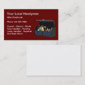 Best Handman Services Business Card Visitenkarte (Vorne/Hinten)