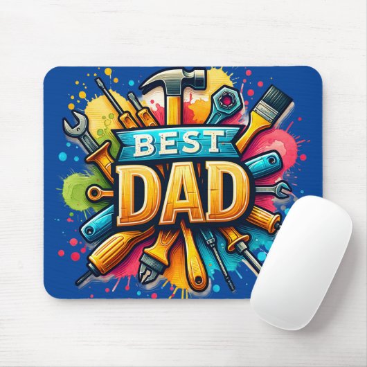 Best Handyman Vater Mousepad (Mit Mouse)