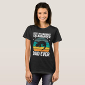 Best Hellbender Salamander Dad Biologist Retro T-Shirt (Vorne ganz)