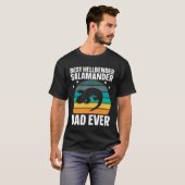 Best Hellbender Salamander Dad Biologist Retro T-Shirt (Vorne ganz)