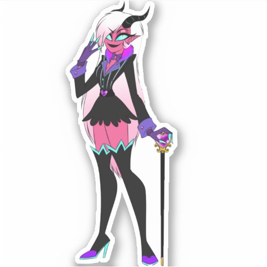 Best Helluva Boss Asmodeus Aufkleber (Vorderseite)