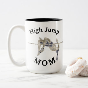 Best "High Jump MAMA" Ever! Muttertag Zweifarbige Tasse