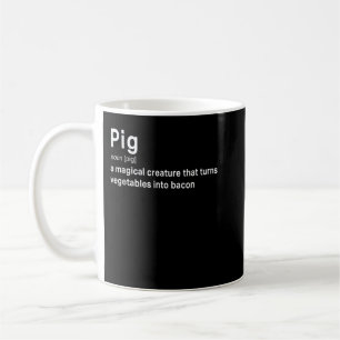 Best Hilarious Pig and Bacon Definition Funny Gift Kaffeetasse
