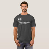 Best Hilarious Pig and Bacon Definition Funny T-Shirt (Vorne ganz)