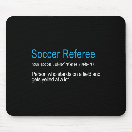 Best Hilarious Soccer Referee Definition Funny Gif Mousepad (Vorne)