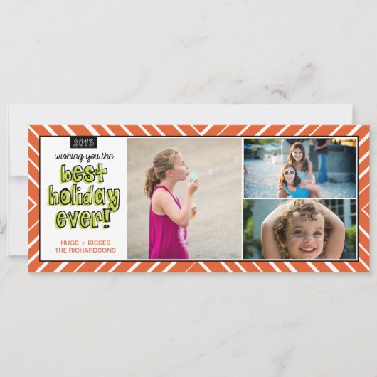 Best Holiday Ever x3! Feiertagskarte (Vorderseite)