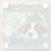 Best Holiday Party Outfit 🤫 Glasuntersetzer (Rückseite)