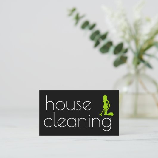 Best House Clearing Business Card Visitenkarte (Stehend Vorderseite)