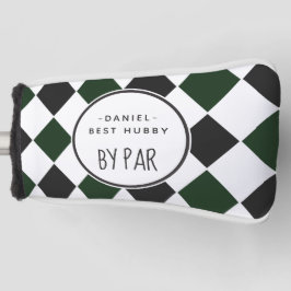 Best Hubby von Par Green Kariert Golf Headcover