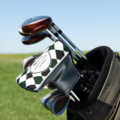 Best Hubby von Par Green Kariert Golf Headcover (In Situ)