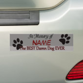 Best Hund je Pet Memorial Autoaufkleber (Auf Auto)