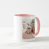 Best Hund Mama Herz Tattoo Foto und Text Tasse (VorderseiteRechts)