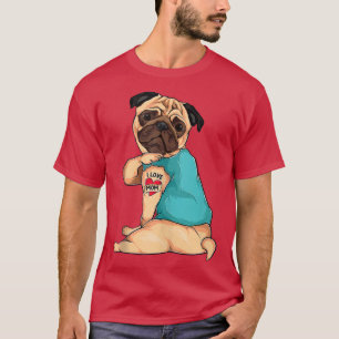 Best Hund Mama Mops Vater Niedlich Funny Birthday  T-Shirt