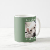 Best Hund Mama Niedlich Welpe Hund Green Coffee Ta Kaffeetasse (VorderseiteRechts)