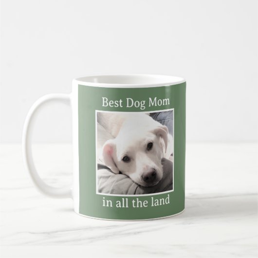 Best Hund Mama Niedlich Welpe Hund Green Coffee Ta Kaffeetasse (Links)