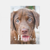 Best Hund Personalisiert Labrador Puppy Pet Foto Fleecedecke (Vorderseite)