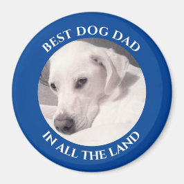 Best Hund Vater Foto Niedlich Weiße Welpe Hunde Bl Magnet