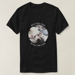 Best Hund Vater Foto Sweet White Puppy Dog Black T-Shirt