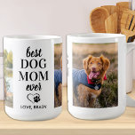 BEST Hunde Mama Eben Personalisiertes Haustier 2 F Kaffeetasse<br><div class="desc">Beste Hunde Mama je ♡... Überraschen Sie Ihre Lieblings-Hund-Mama in diesem Muttertag mit dieser super niedlichen, maßgeschneiderten Foto-Tasse. Passen Sie diese Tasse mit Ihren 2 Lieblings-Fotos Ihres Hundes an, und nennen Sie es. Perfektes Geschenk für alle Hundemütter und Hundefreunde. Großartiges Geschenk des Hundes. COPYRIGHT © 2020 Judy Burrows, Black Dog...</div>