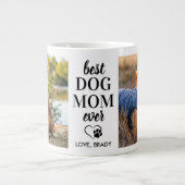 BEST Hunde Mama Ever Personalisiertes Tier 2 Foto Jumbo-Tasse (Vorderseite)