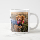 BEST Hunde Mama Ever Personalisiertes Tier 2 Foto Jumbo-Tasse (Rechts)
