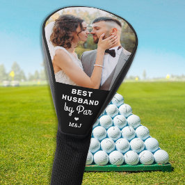 Best HUSBAND by Par Birthday Custom Foto Golf Headcover