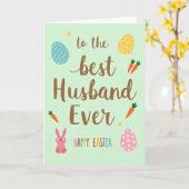 Best Husband Easter Day Card Karte (Gelbe Blume)