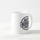 Best Husband Ever Badge Design Kaffeetasse (VorderseiteRechts)