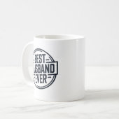 Best Husband Ever Badge Design Kaffeetasse (Vorderseite Links)