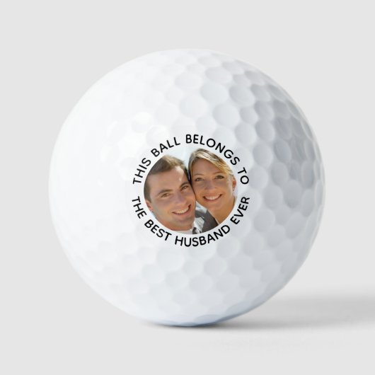 Best Husband Ever Foto Golfball (Vorderseite)