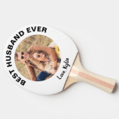 Best Husband Ever Foto Personalisiert Tischtennis Schläger (Seitenansicht)