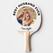 Best Husband Ever Foto Personalisiert Tischtennis Schläger (Vorderseite)