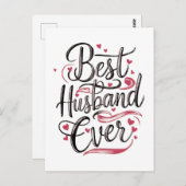 Best Husband Ever Postkarte (Vorne/Hinten)