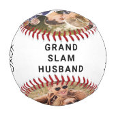Best Husband Foto New Wedding Baseball (Rückseite)