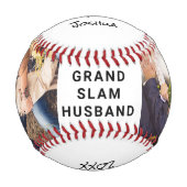 Best Husband Foto New Wedding Baseball (Vorderseite)
