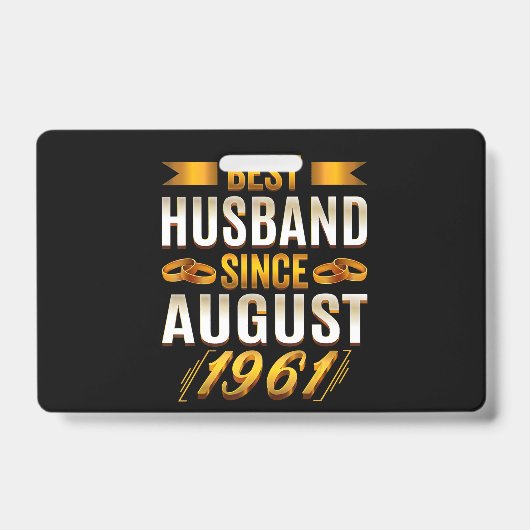 Best Husband Funny 59th Anniversary Parents Ausweis (Vorderseite)