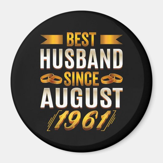 Best Husband Funny 59th Anniversary Parents Magnet (Vorne)